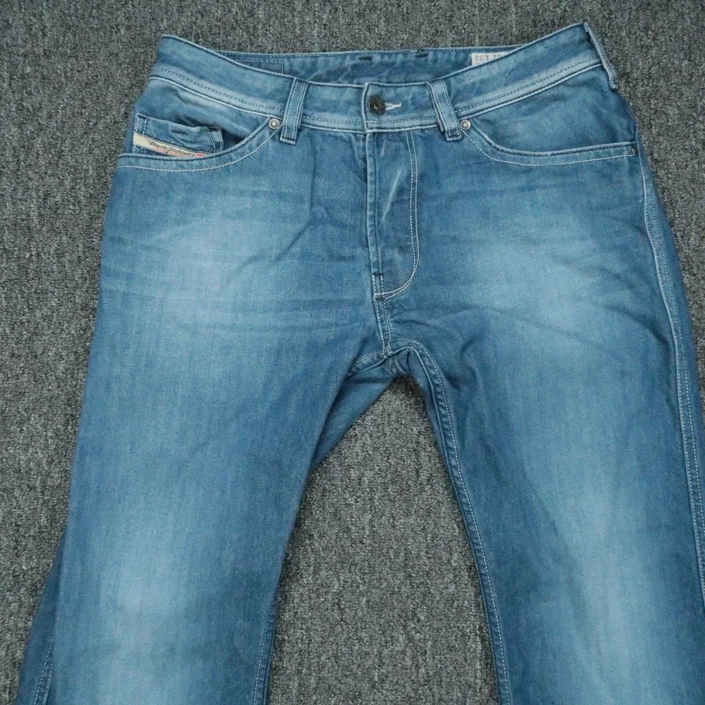 Diesel Jeans Mens 31x30 Blue Ruky Bootcut 5 Pocket Medium Wash Denim